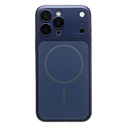 Чехол-накладка - SM091 AG-Glass SafeMag для "Apple iPhone 16 Pro Max" (dark blue)