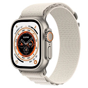 Ремешок - ApW27 Alpine Loop Apple Watch 42/44/45/49 mm текстиль (white)