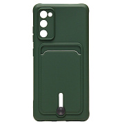 Чехол-накладка - SC304 с картхолдером для "Samsung SM-G780 Galaxy S20FE" (dark green) (208743)