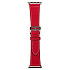 Ремешок - ApW18 Apple Watch 42/44/45/49 mm кожаный на классической пряжке (red)