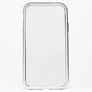Чехол-накладка - 360 Magnetic Glass для "Apple iPhone XR" (silver)