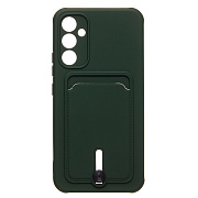 Чехол-накладка - SC304 с картхолдером для "Samsung SM-A346 Galaxy A34" (dark green) 