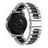 Ремешок - WB40 Металл блочный на застежке Универсальный 20мм (silver/black)