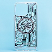 Чехол-накладка - SM014 SafeMag для "Apple iPhone 14 Pro Max" (silver)