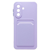 Чехол-накладка - SC337 с картхолдером для "Samsung Galaxy A27 5G" (light violet)