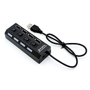 Хаб USB - HUB01 4USB (повр. уп.) (black) (206918)