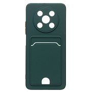 Чехол-накладка - SC315 с картхолдером для "Huawei nova Y90" (dark green) (214415)