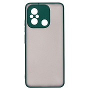 Чехол-накладка - PC041 для "Xiaomi Poco C55/Redmi 12C" (dark green/black)