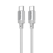 Кабель Type-C - Type-C Borofone BX108 PD 60W 100см 3A  (gray)