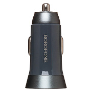 Адаптер Автомобильный Borofone BZ26 Searcher PD30W Type-C/5V/3A (gray)