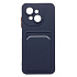 Чехол-накладка - SC337 с картхолдером для "Tecno Spark Go 1/Pop 9 4G" (dark blue)