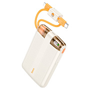 Внешний аккумулятор Hoco J127 mini PD20W 10000mAh Type-C/Type-C/Lightning (milky white)