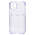 Чехол-накладка - SC276 с картхолдером для "Apple iPhone 11 Pro" (light violet)