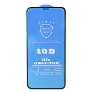 Защитное стекло Full Screen - 2,5D Flat для "Apple iPhone XS Max/iPhone 11 Pro Max" (тех.уп.) (black)