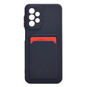 Чехол-накладка - SC315 с картхолдером для "Samsung SM-A235 Galaxy A23 4G" (black) (214465)