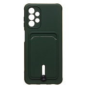 Чехол-накладка - SC304 с картхолдером для "Samsung SM-A047 Galaxy A04s" (dark green) 