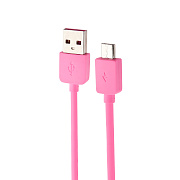 Кабель USB - micro USB Remax Replica RC-006M  100см 1,5A  (pink)