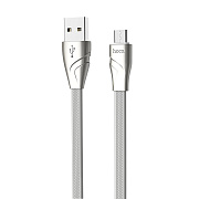 Кабель USB - micro USB Hoco U57 Twisting 12W 120см 2,4A  (white)