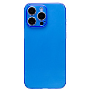 Чехол-накладка - SC344 для "Apple iPhone 15 Pro Max" (transparent/blue) (232005)