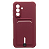 Чехол-накладка - SC304 с картхолдером для "Samsung Galaxy A56 5G" (bordo) (239425)