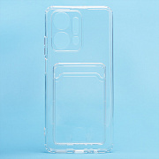 Чехол-накладка - SC276 с картхолдером для "Honor X7a" (transparent)