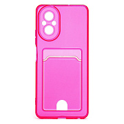 Чехол-накладка - SC276 с картхолдером для "Realme C67 4G" (pink) (231649)