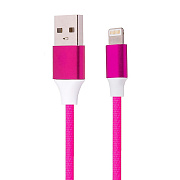 Кабель USB - Apple lightning Kurato RORI-L220 12,5W 100см 2,5A  (rainbow/white)
