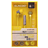 Проводные наушники с микрофоном внутриканальные Elmcoei EV-118 Jack 3,5  (yellow/gray)