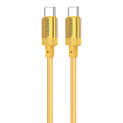 Кабель Type-C - Type-C Borofone BX108 PD 60W 100см 3A  (gold)