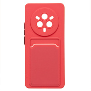 Чехол-накладка - SC337 с картхолдером для "Realme 14 Pro" (bordo)