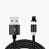 Кабель USB - Apple lightning - L600 магнитный (тех.уп) 10W 100см 2A  (black)