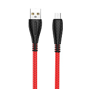 Кабель USB - micro USB Borofone BX38 Cool 12W 100см 2,4A  (red)