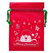 Подарочная упаковка - новогодний мешок New Year 02 (15x22cm) (red) (004) 