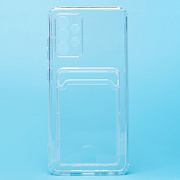 Чехол-накладка - SC276 с картхолдером для "Samsung SM-A525 Galaxy A52" (transparent) (210433)