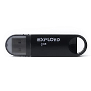 Флэш накопитель USB  8 Гб Exployd 570 (black)