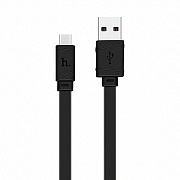 Кабель USB - Type-C Hoco X5 Bamboo  100см 3A  (black)