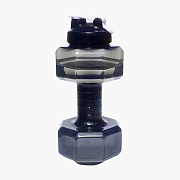 Бутылка для воды - BL-009 гантеля (black) 2600 ml