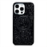 Чехол-накладка - SM029 POSH SHINE SafeMag для "Apple iPhone 15 Pro Max" россыпь кристаллов (black titanium)
