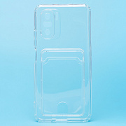 Чехол-накладка - SC276 с картхолдером для "Xiaomi Poco F3" (transparent) (210443)