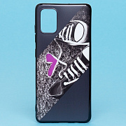 Чехол-накладка - SC185 для "Samsung SM-A515 Galaxy A51" (001) (black/purple)