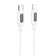Кабель Type-C - Apple lightning Borofone BX114 PD 27W 100см 3A  (white)