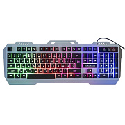 Клавиатура Nakatomi Gaming KG-35U мембранная игровая с подсветкой USB (silver/black)