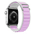 Ремешок - ApW27 Alpine Loop Apple Watch 42/44/45/49 mm текстиль (white/light violet)