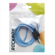 Кабель AUX (папа-папа) RockBox RC-MM3  100см   (blue)