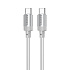 Кабель Type-C - Type-C Borofone BX108 PD 60W 100см 3A  (gray)