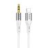 Кабель Lightning - 3.5mm Hoco UPA22 silicone  100см   (white)