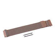 Ремешок - WB06 Универсальный 20мм миланская петля на магните (регулируемый) (sand titanium)