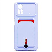 Чехол-накладка - SC304 с картхолдером для "Xiaomi Redmi Note 11 Pro 4G Global/Redmi Note 11 Pro 5G Global" (light violet)