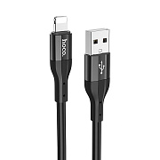 Кабель USB - Apple lightning Hoco X72 Creator 12W 100см 2,4A  (black)