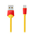 Кабель USB - Apple lightning Remax RC-114i Chips  100см 2,4A  (yellow)